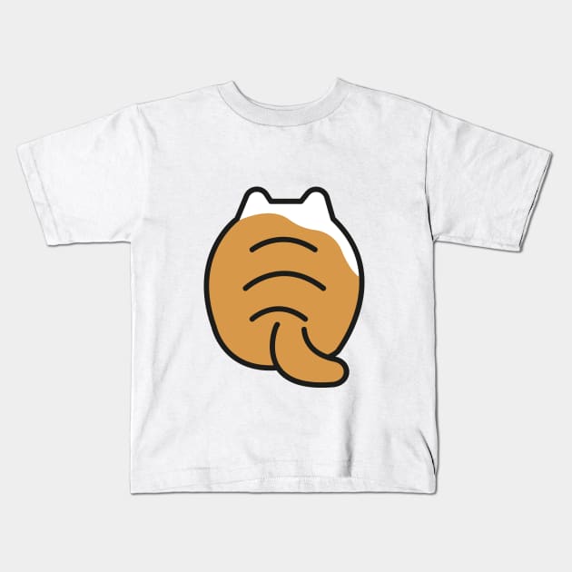 The cat turned its back Kids T-Shirt by FirstBaby